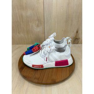 NEW Adidas NMD R1 White Magenta Green Athletic Running Shoes Womens Size 8.5